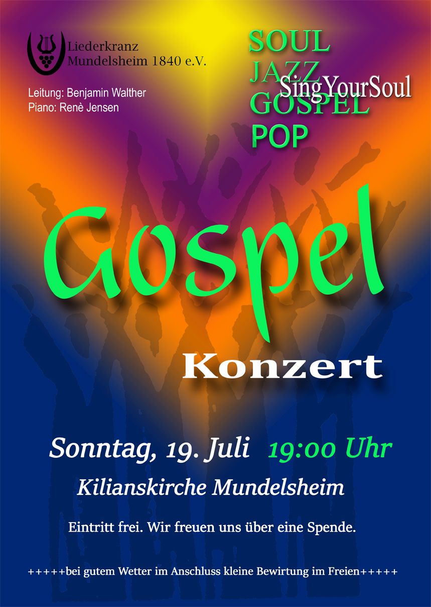 Plakat Gospelkonzert 2026